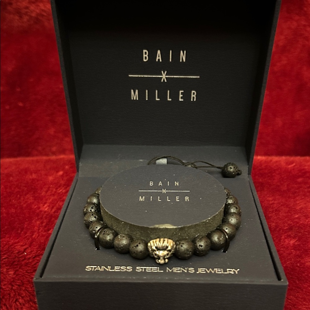 Bain x Miller Black Beaded Bracelet